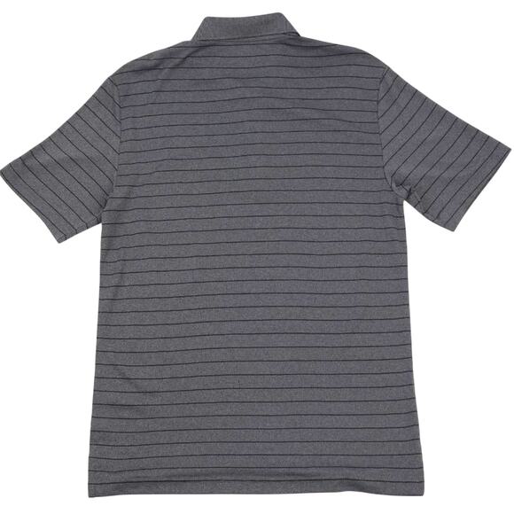 Attack Life By Greg Norman Mens Golf Polo Shirt Gray Striped Play Dry S New - Picture 2 of 12